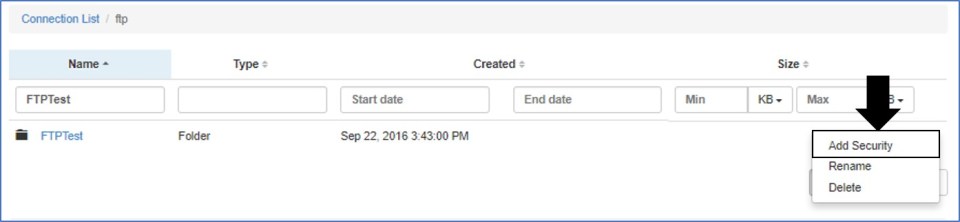 FTP Add security