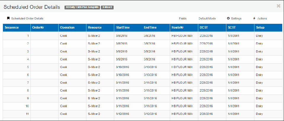 Scheduling UI Sequencer